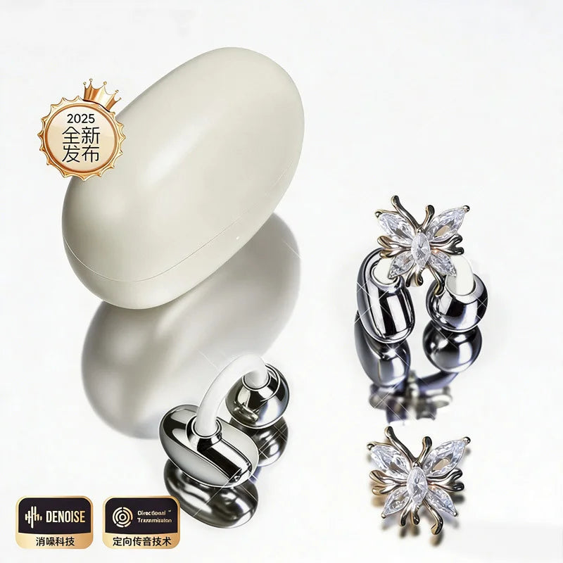 Butterfly Wireless Earbuds – Luxury Aesthetic Design (Kenya Edition) 🦋