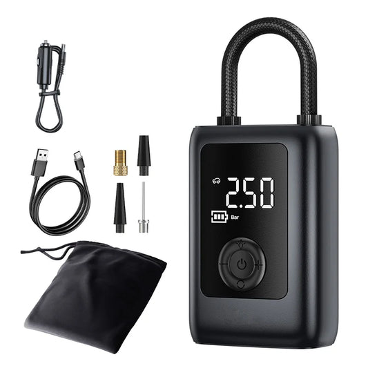 150PSI Premium Wireless Car Tire Inflator - 6000mAh Heavy Duty Portable Air Pump