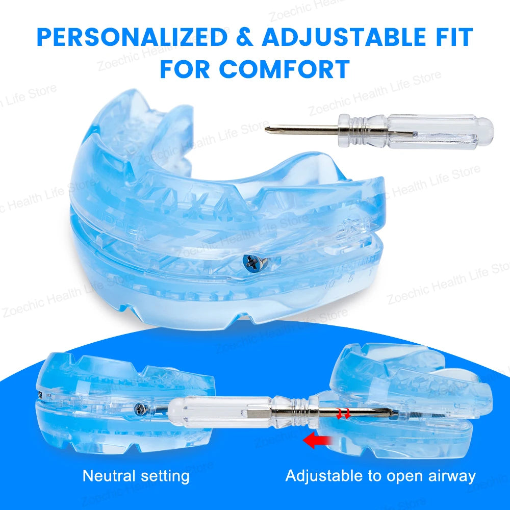 Adjustable Anti Snoring Mouth Guard Anti-Snoring Mouthpiece Sleeping Devices Bruxism Snoring Stopper Improve Sleep Mouthpiece