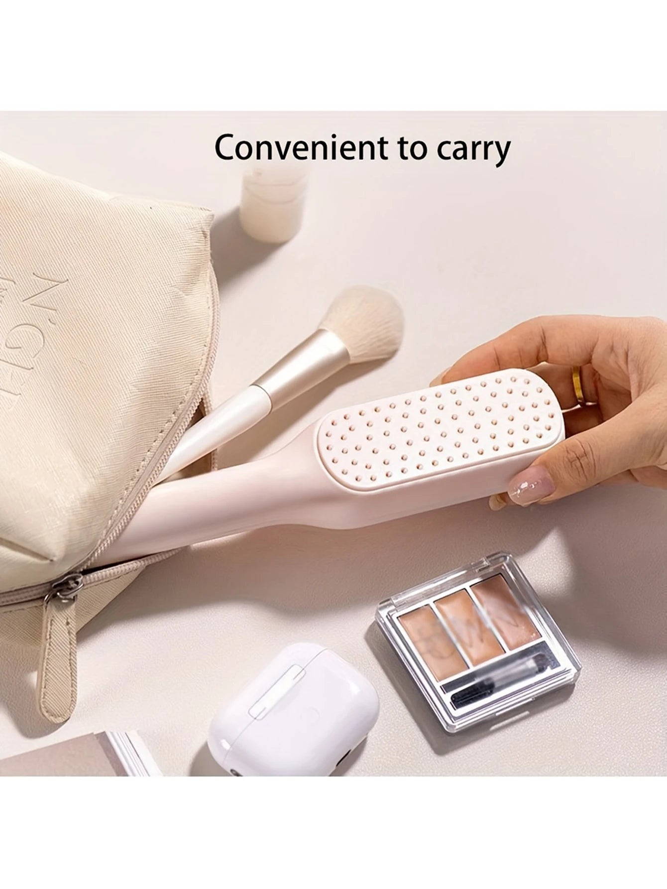 1pc Self-cleaning Hair Comb Anti Static Retractable One-pull Massage Brush Rotating Lifting Hairbrush Safety Airbag Combs Barber