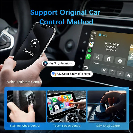 2-in 1 Wireless Car & Android Auto Adapter - Universal Car Dongle